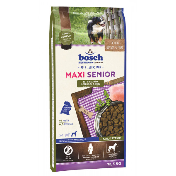 Bosch Bosch Senior Maxi met gevogelte en rijst hondenvoer 2 x 12,5 kg