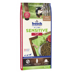 Afbeelding Bosch Sensitive Lam & Rijst hondenvoer 15 kg door Brekz.nl