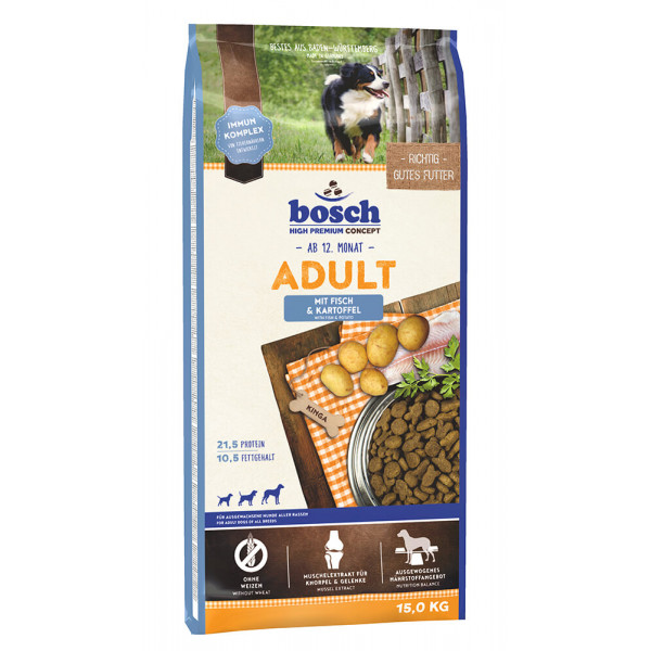 Bosch Bosch Adult met vis & aardappel hondenvoer 15 kg