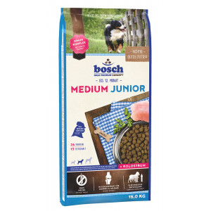 Afbeelding Bosch Medium Junior hondenvoer 15 kg door Brekz.nl