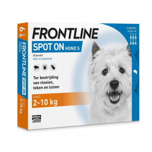 Afbeelding Frontline Spot on Hond S 4 pipetten door Brekz.nl