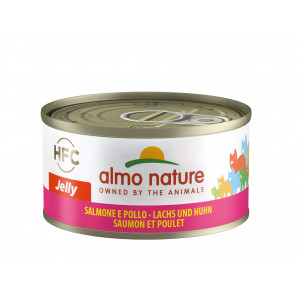 Afbeelding Almo Nature Jelly Zalm en Kip 70 gr Per 24 door Brekz.nl