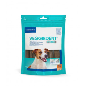 Afbeelding Virbac VeggieDent Small hondensnack tot 10 kg/15 kauwstrips Per stuk door Brekz.nl