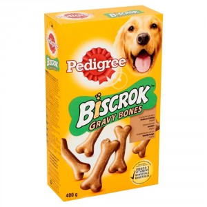 Afbeelding Pedigree Biscrok Gravy Bones hondensnack 400 gram door Brekz.nl