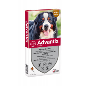 Afbeelding Advantix 600/3000 voor honden van 40 tot 60 kg 4 pipetten door Brekz.nl