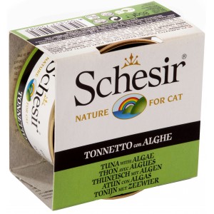 Afbeelding Schesir Kat Tonijn/Zeewier 14x85 Gr door Brekz.nl