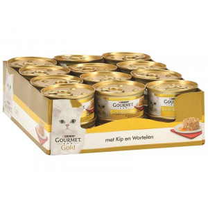 Gourmet Gold Hartig Torentje met kip & wortel kattenvoer