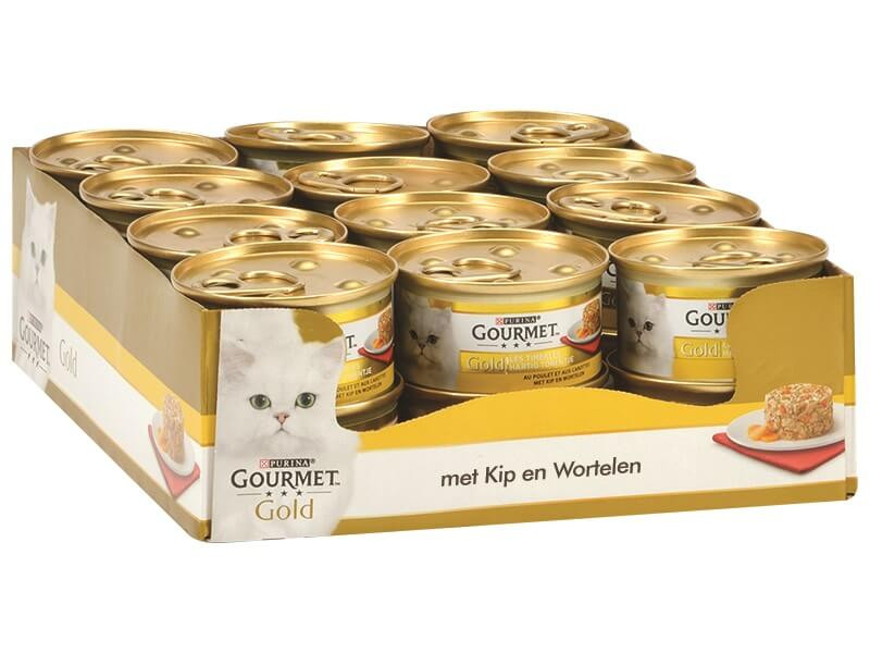 Gourmet Gold Hartig Torentje met kip & wortel kattenvoer
