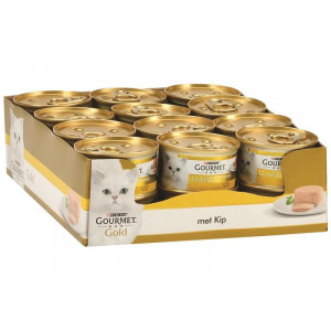 Gourmet Gold mousse met kip kattenvoer (blik 85 g)