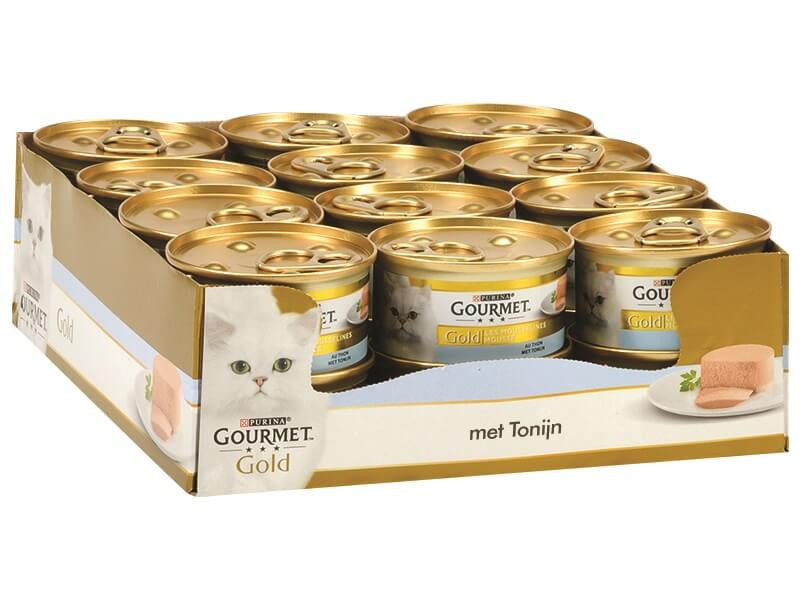 Gourmet Gold Mousse met tonijn kattenvoer (blik  85 g)