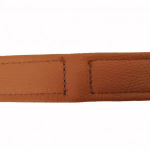Afbeelding Softleren Halsband Topaz 50cm x 25mm door Brekz.nl