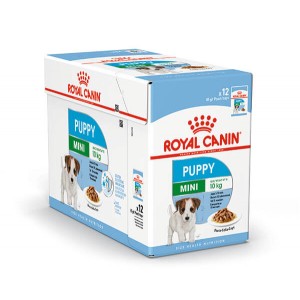 Afbeelding Royal Canin Mini Puppy natvoer 12 zakjes door Brekz.nl