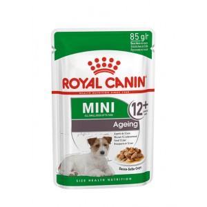 Afbeelding Royal Canin Mini Ageing 12+ natvoer 12 zakjes door Brekz.nl