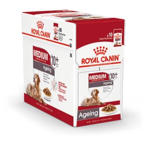 Afbeelding Royal Canin Medium Ageing 10+ natvoer 10 zakjes door Brekz.nl