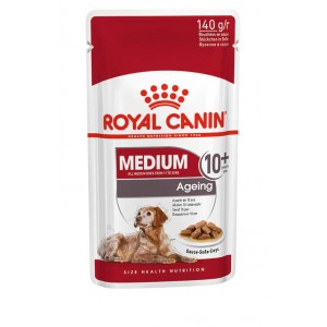 Afbeelding Royal Canin Medium Ageing 10+ natvoer 10 zakjes door Brekz.nl