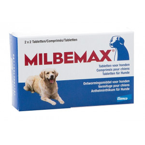 Afbeelding Milbemax Grote hond 2 Tabletten door Brekz.nl