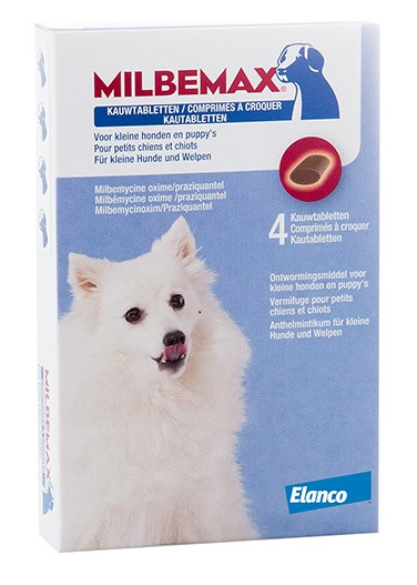 Milbemax kauwtabletten kleine honden en puppies