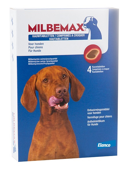 Milbemax kauwtabletten grote hond