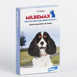 Milbemax ontwormingstabletten kleine honden en puppies 4 Tabletten