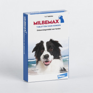 Milbemax ontwormingstabletten grote hond 4 Tabletten