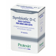 Protexin Synbiotic D-C capsules probiotica supplement voor hond en kat 50 stuks