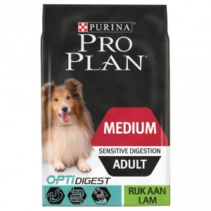 Afbeelding Pro Plan Optidigest Medium Adult Sensitive Digestion Lam hondenvoer 14 kg door Brekz.nl