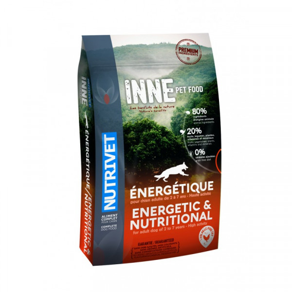 Nutrivet Nutrivet Inne Dog Energetic hondenvoer 2 x 12 kg