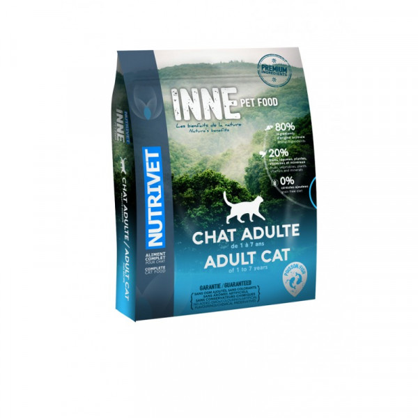 Nutrivet Nutrivet Inne Cat Adult vis kattenvoer 2 x 6 kg