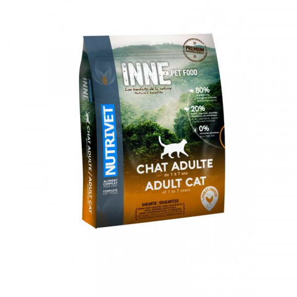 Nutrivet Inne Cat Adult Chicken kattenvoer 2 x 6 kg