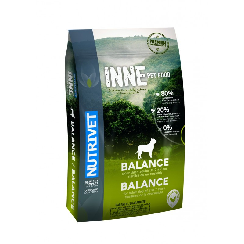 Nutrivet Inne Dog Balance hondenvoer Graanvrij Natuurlijk