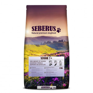 Afbeelding Seberus Senior 7+ natuurlijk graanvrij hondenvoer 1 kg door Brekz.nl