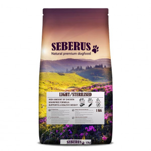 Seberus Light/Sterilised - natuurlijk graanvrij hondenvoer 2 x 12 kg