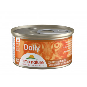 Afbeelding Almo Nature Daily Hapje met Kalkoen & Eend 85 gr Per 24 door Brekz.nl