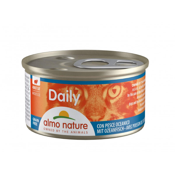 Almo Nature Daily Mousse met Oceaanvis (85 gram) 24 x 85 g