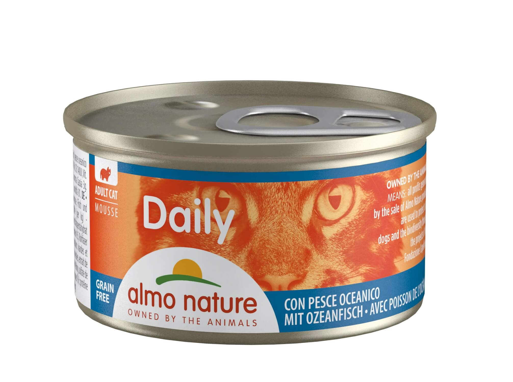 Almo Nature Daily Mousse met oceaanvis natvoer kat (85 g)