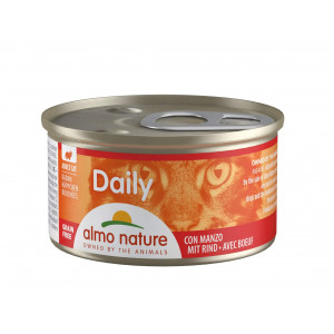 Almo Nature Daily Hapje met Rund (85 gram) 48 x 85 gr