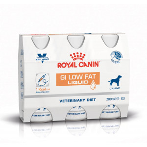 Afbeelding Royal Canin Veterinary Diet GI Low Fat Liquid Hond 3 x 200 ml door Brekz.nl
