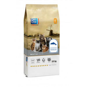 Afbeelding Carocroc 31/18 with Fish kattenvoer 2 kg door Brekz.nl