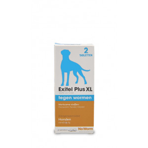 Exitel Plus XL voor honden vanaf 17,5 kg 2 Tabletten