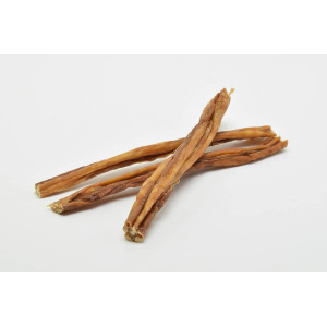 Afbeelding Varkensdarm spaghetti voor de hond 15 cm 50 gram door Brekz.nl