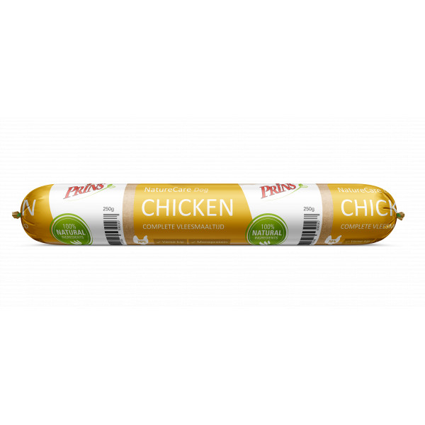 Prins Prins NatureCare kip worst voor de hond 2 x 250 g