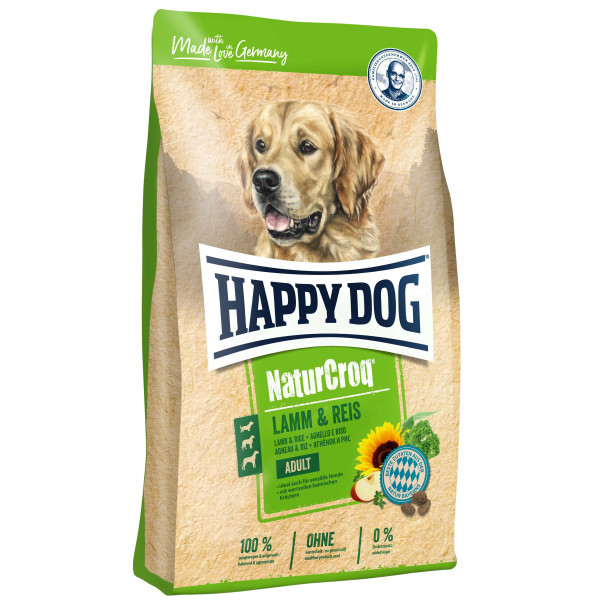 Happy Dog Happy Dog NaturCroq met lam en rijst hondenvoer 15 + 3 kg