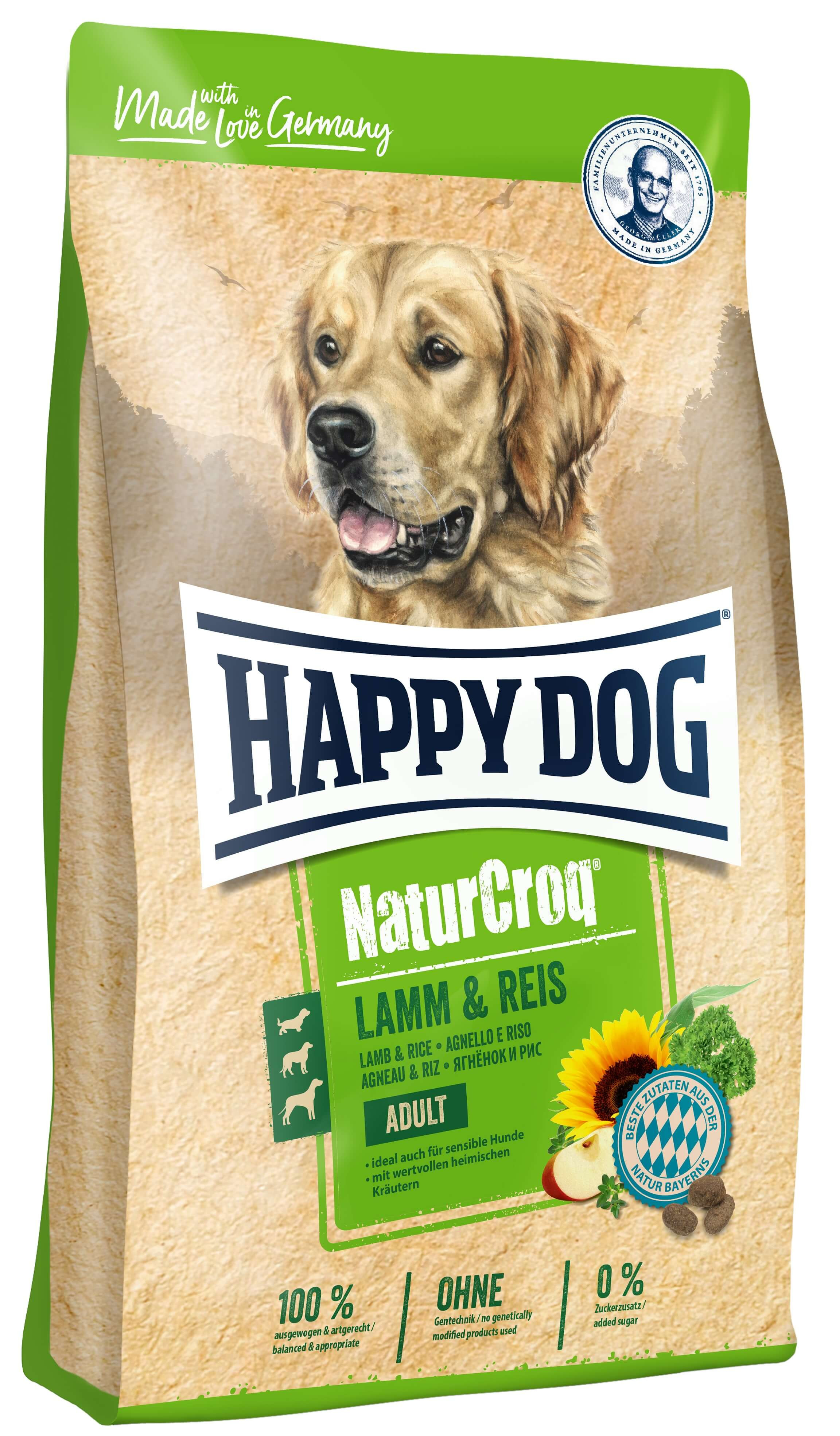 Happy Dog NaturCroq Lam & Rijst Hondenvoer
