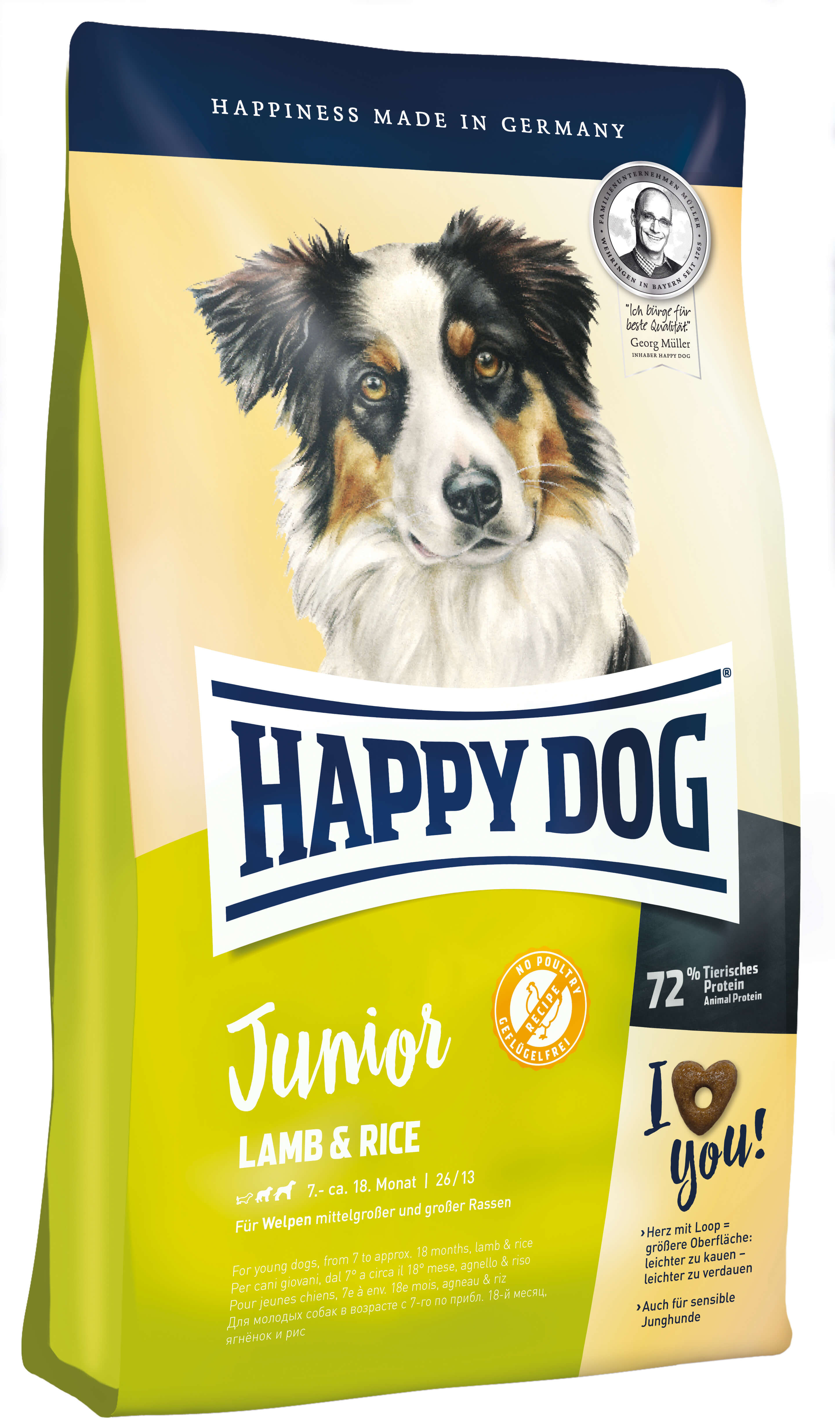 Happy Dog Supreme Junior Lam & Rijst hondenvoer