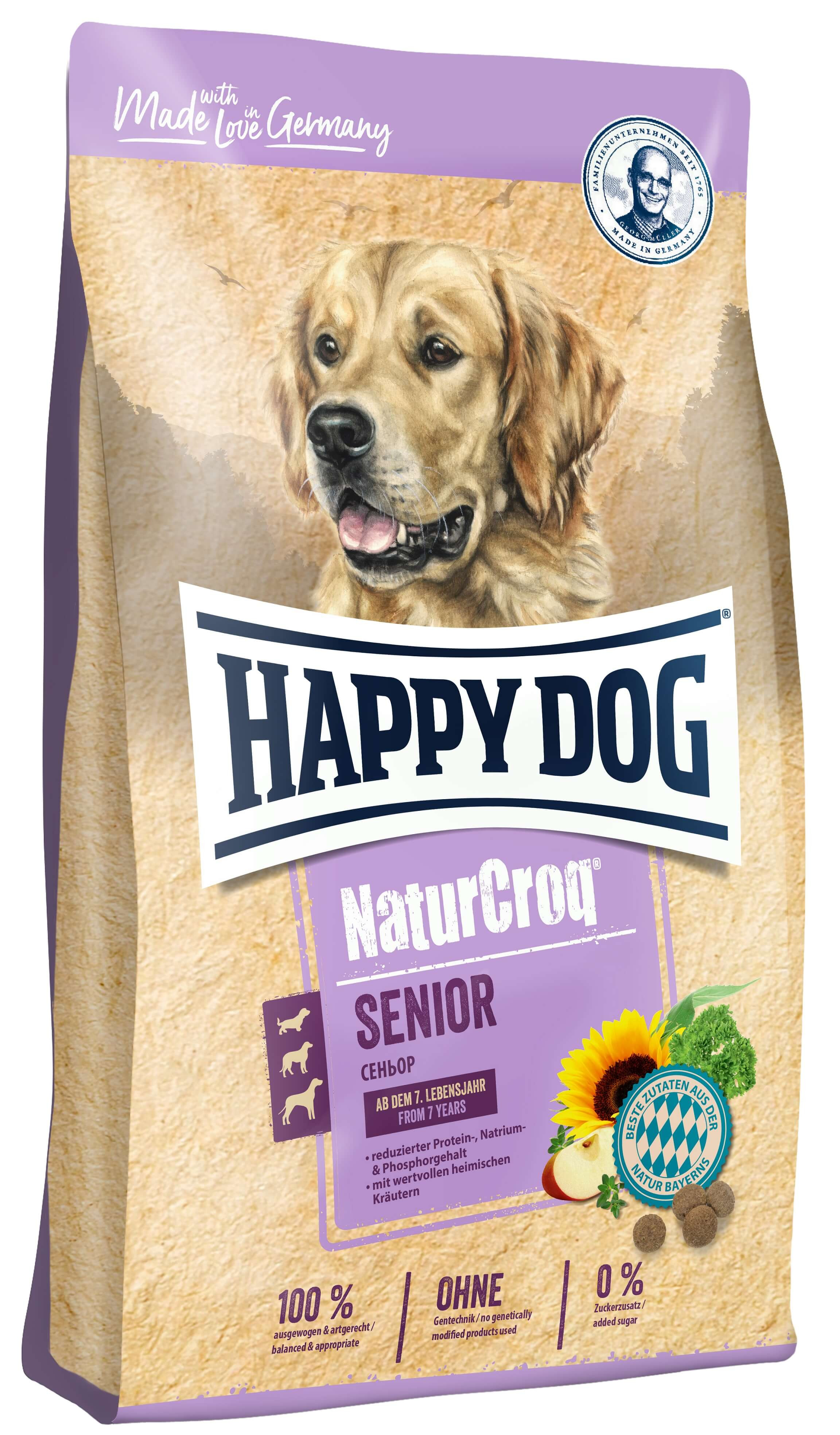 slaaf los van Brig Happy Dog NaturCroq Senior hondenvoer - Bestel je voordelig online bij