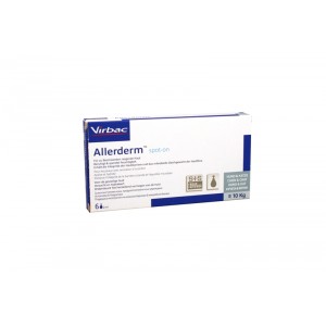 Virbac Allerderm Spot-on kleine hond & kat tot 10 kg 6 pipetten