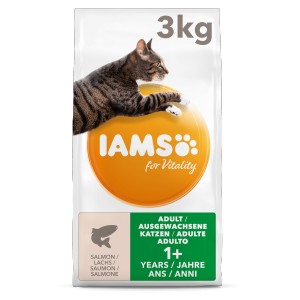 Iams for Vitality Adult Zalm kattenvoer 2 x 3 kg