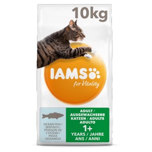 Afbeelding Iams Adult Vis kattenvoer 10 kg door Brekz.nl