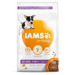 Iams for Vitality Puppy Small & Medium Kip hondenvoer 2 x 12 kg