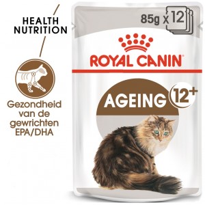 Afbeelding Royal Canin Pouch Ageing +12 kattenvoer In Gelei door Brekz.nl